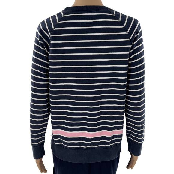 Jack Wills Blue Cotton Striped Pullover Sweater - Picture 7 of 9